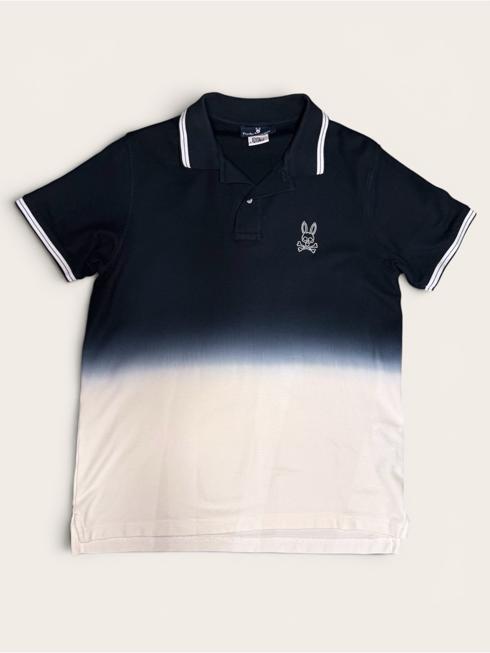 Psycho Bunny Fairbanks Pima Cotton Pique Ombre Dip Dyed Polo Shirt Sz4